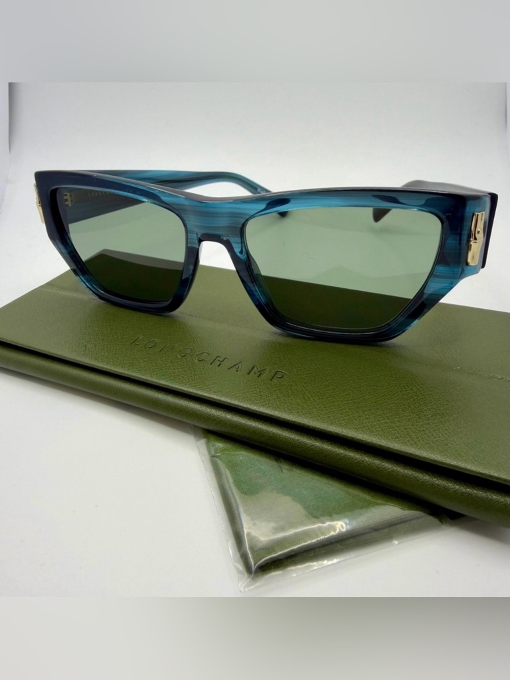 Longchamp Blue - Acetate Sunglasses